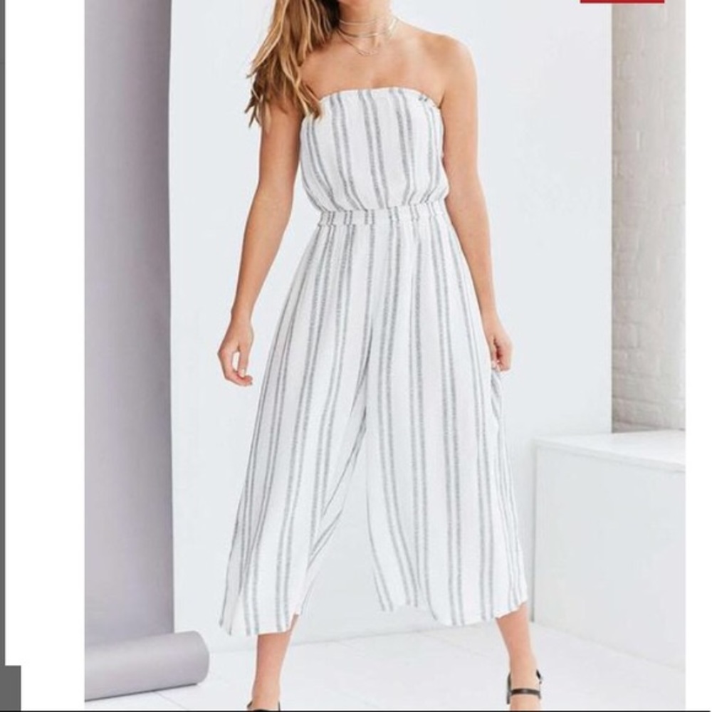 Urban outfitters striped jumpsuit